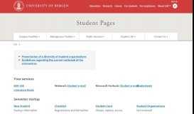 
							         Student Pages | University of Bergen								  
							    