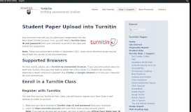 
							         Student Paper Upload into Turnitin - Turnitin								  
							    