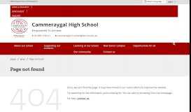 
							         Student & parent portal - Cammeraygal High School								  
							    