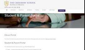 
							         Student & Parent Portal - Crenshaw School								  
							    