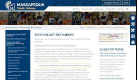 
							         Student & Parent Tech Resources - Massapequa Public Schools								  
							    