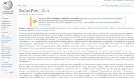 
							         Student Peace Union - Wikipedia								  
							    