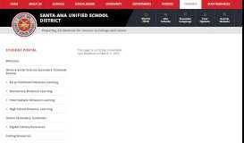 
							         Student Portal / Aeries Student Portal - Santa Ana Unified School District								  
							    