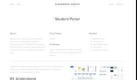 
							         Student Portal — Alexandra Hadley								  
							    