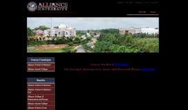 
							         Student Portal - Alliance University								  
							    