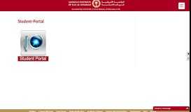 
							         Student-Portal - American University of Ras Al Khaimah UAE								  
							    