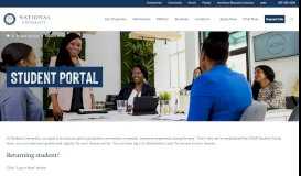 
							         Student Portal: An information service for National University's students								  
							    