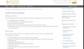 
							         Student Portal and Email - Registrar - Claremont - Pitzer College								  
							    