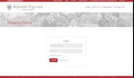 
							         Student Portal | Aquinas College								  
							    