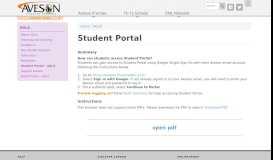 
							         Student Portal | Aveson Charter Schools								  
							    