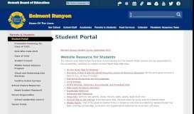 
							         Student Portal - Belmont Runyon - Newark Public Schools								  
							    