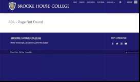 
							         Student Portal | Brooke House College								  
							    