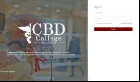 
							         Student Portal - CBD College								  
							    