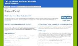 
							         Student Portal - CHCCS Home Base for Parents and Students								  
							    
