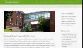 
							         Student Portal - College Goals								  
							    