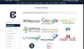 
							         Student Portal - Columbine High School - Jeffco Public Schools								  
							    