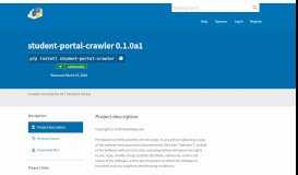 
							         student-portal-crawler · PyPI								  
							    