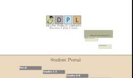 
							         Student Portal - Delphi Pub Library								  
							    