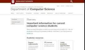 
							         Student Portal: Department of Computer Science: Indiana University ...								  
							    