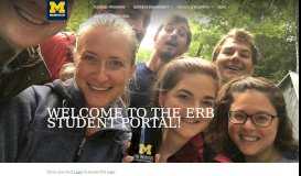 
							         Student Portal - Erb Institute - University of Michigan								  
							    