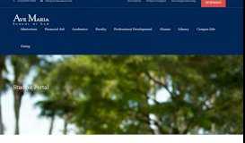 
							         Student Portal - Florida Law Schools | Ave Maria Law								  
							    