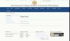 
							         Student Portal : GCWUF | Government College Women University ...								  
							    