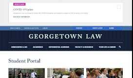 
							         Student Portal | Georgetown Law								  
							    