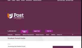 
							         Student Portal Guide | Post University								  
							    