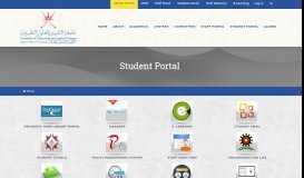 
							         Student Portal - Higher College of Technology								  
							    