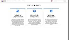 
							         Student Portal Home - LINGUIST List								  
							    