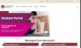 
							         Student Portal - Home - Sydney - Macquarie University								  
							    