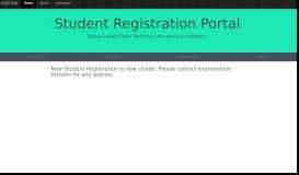 
							         Student Portal - igdtuw								  
							    