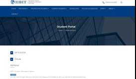 
							         Student Portal - IIBIT Education Group								  
							    