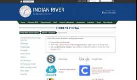 
							         Student Portal - Indian River School District								  
							    