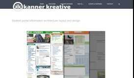
							         Student portal information architecture, layout and design | Kanner ...								  
							    