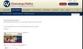 
							         Student Portal Information - Conestoga Valley School District								  
							    