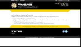
							         Student Portal Information / Welcome - Wantagh Union Free School ...								  
							    