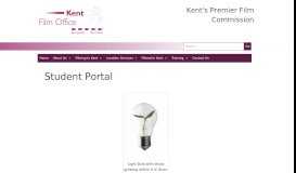 
							         Student Portal - Kent Film Office								  
							    