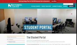
							         Student Portal - Kettering College								  
							    