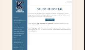
							         Student Portal - KRHS GUIDANCE								  
							    