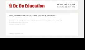 
							         Student Portal Login | Dr Du Education								  
							    