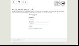 
							         Student portal - LSHTM Login - SharePoint								  
							    