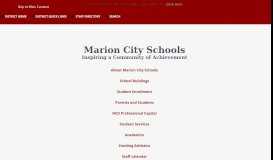 
							         Student Portal - Marion City Schools								  
							    