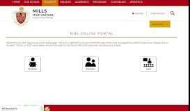 
							         Student Portal / MHS Online Portal								  
							    