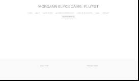 
							         Student Portal - Morgann Elyce Davis . Flutist								  
							    