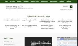 
							         Student Portal / MYeCLASS Info - Collins Hill High School								  
							    