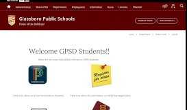 
							         Student Portal / myGHS - Glassboro Public Schools								  
							    