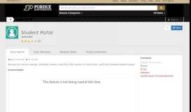 
							         Student Portal (myPurdue) | OneCampus - One Purdue								  
							    