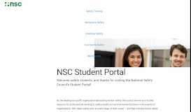 
							         Student Portal - National Safety Council								  
							    