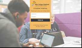 
							         Student Portal | New College Stamford								  
							    